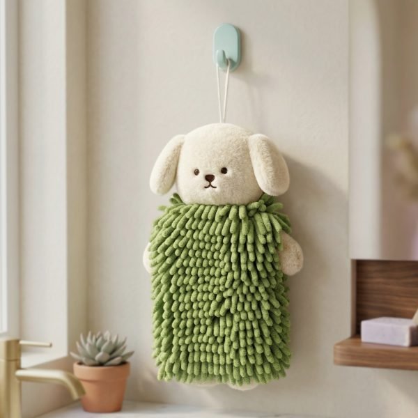 Cute Teddy Chenille Hand Towel