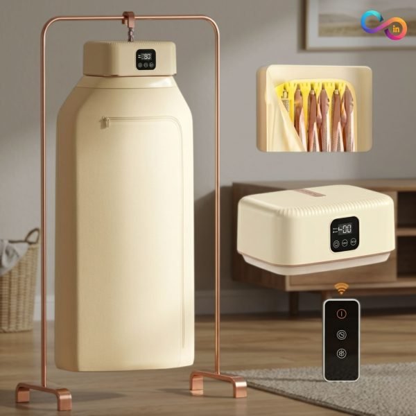 Portable Foldable Electric Clothes Dryer with Multiple Modes