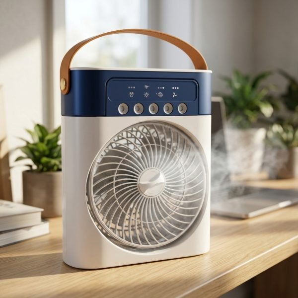 Desktop Portable Cooling Fan with Multiple Speed Modes