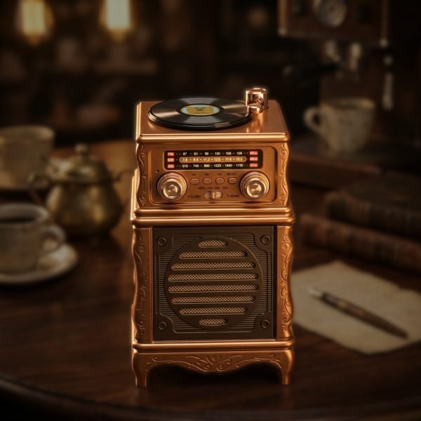 Vintage Style Speaker with Radio USB and AUX