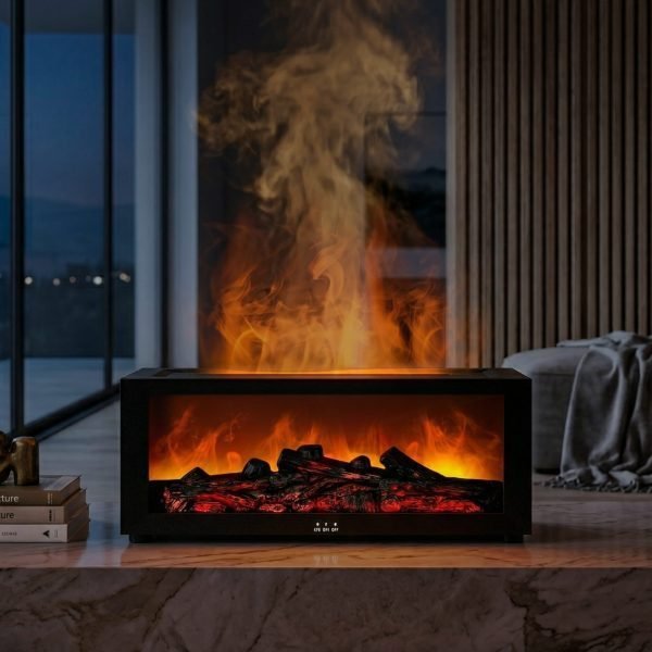 Fireplace Style Aroma Diffuser with Timer