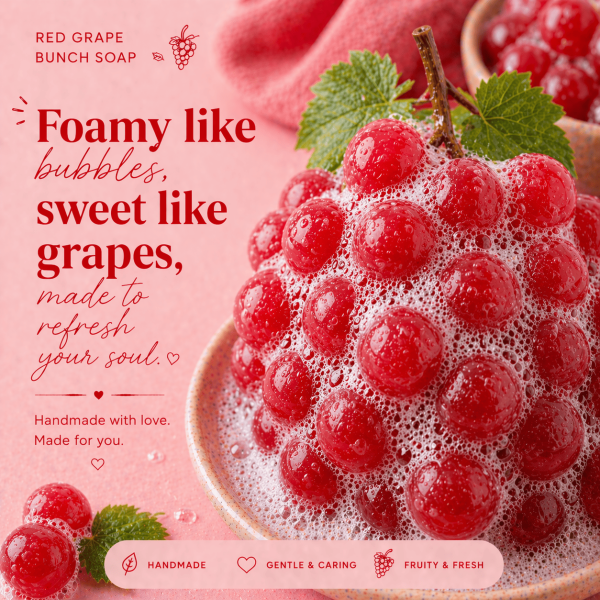 Hanging Grape Shaped Fragrant Hand Soap
