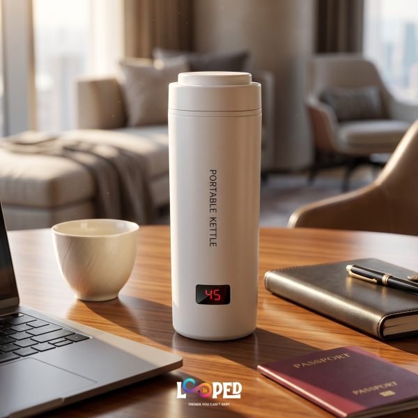 Portable Electric Travel Kettle Bottle, Fast Boiling Water Bottle for Tea, Coffee, Milk with Temperature Control