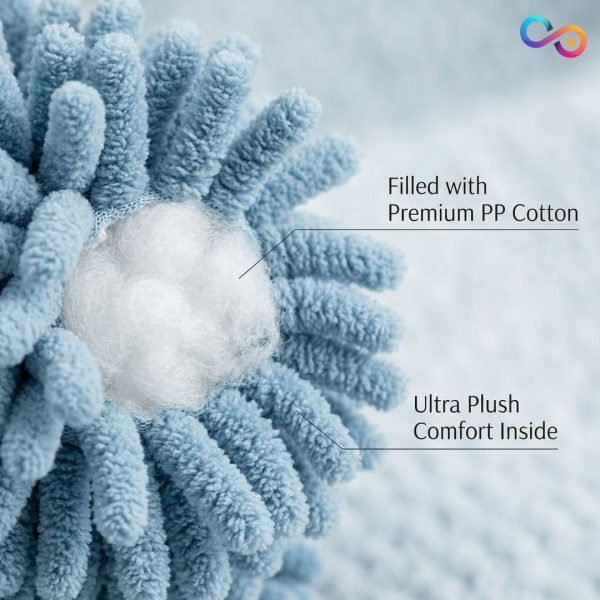 Cute Cartoon Puppy Hanging Hand Towel, Super Soft Chenille Kitchen Bathroom Hand Drying Towel