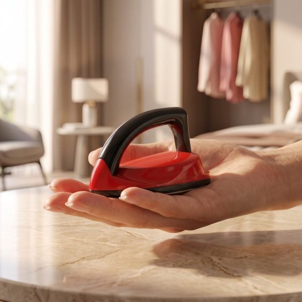 Mini Portable Steam Iron, Palm Size Fast Heating Travel Iron for Clothes, Compact Dry & Steam Iron
