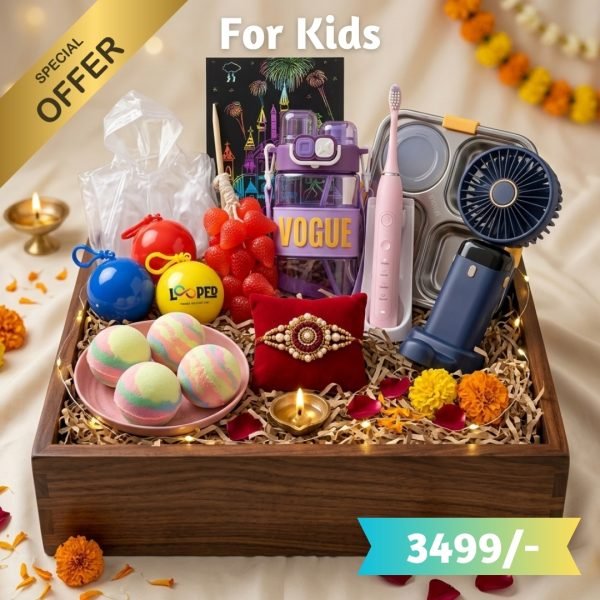 For Kids Rakhi Special Silver Gift Hamper | FREE Rakhi Included | Trending Gadgets & Premium Gifts